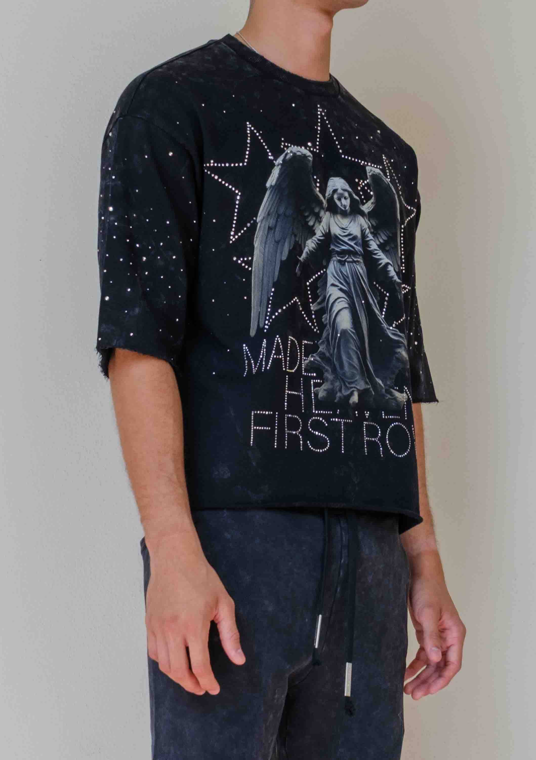 CAMISETA CORTA ÁNGEL RESPLANDECIENTE HECHO EN EL CIELO